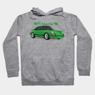 supercar 911 carrera rs turbo 1972 green Hoodie